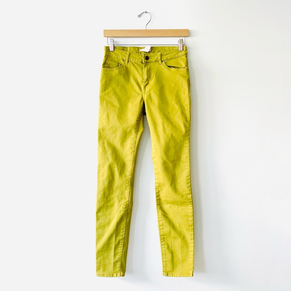 H&M Skinny Jeans in Chartreuse Yellow